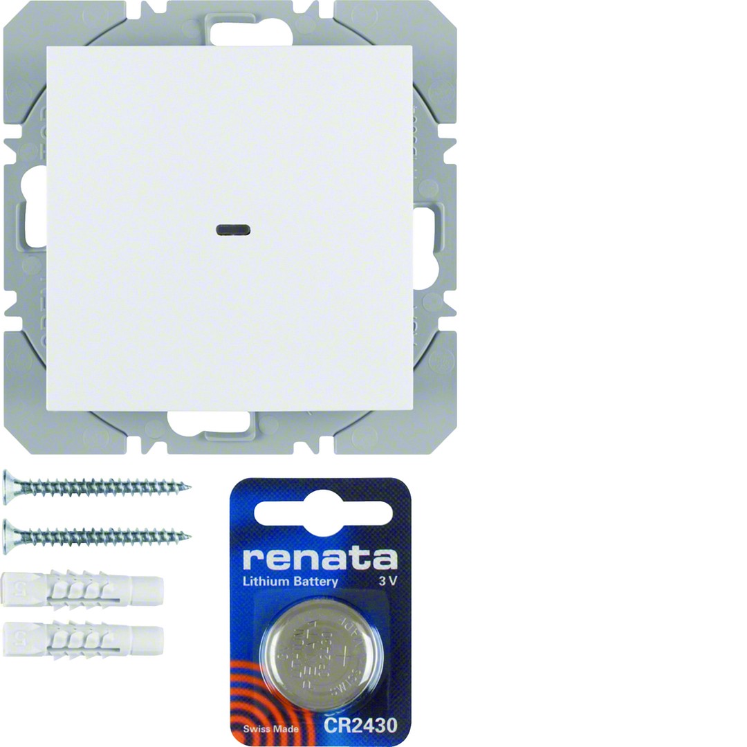 Radiopainike pinta-asennus 1-osainen quicklink S.1/B.x puhtaanvalkoinen matta