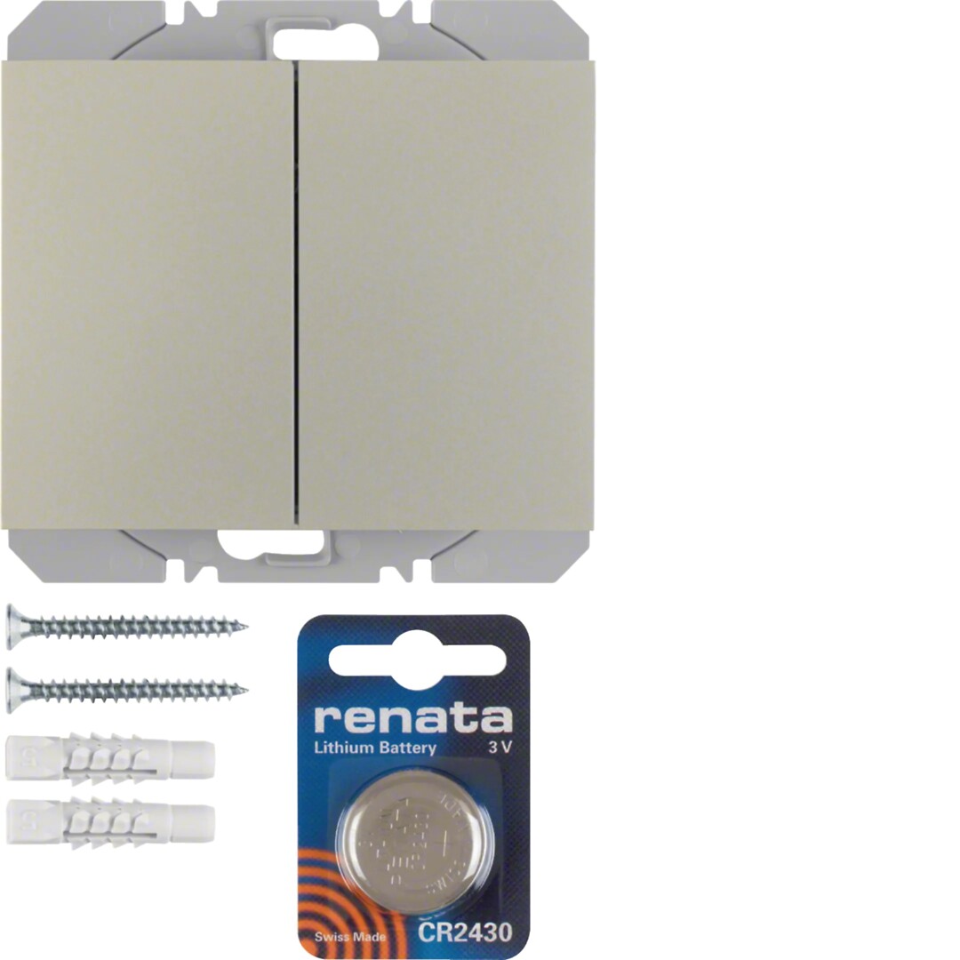 Radiopainike pinta-asennus 2-osainen quicklink K.5 ruostumaton teräs, maalattu