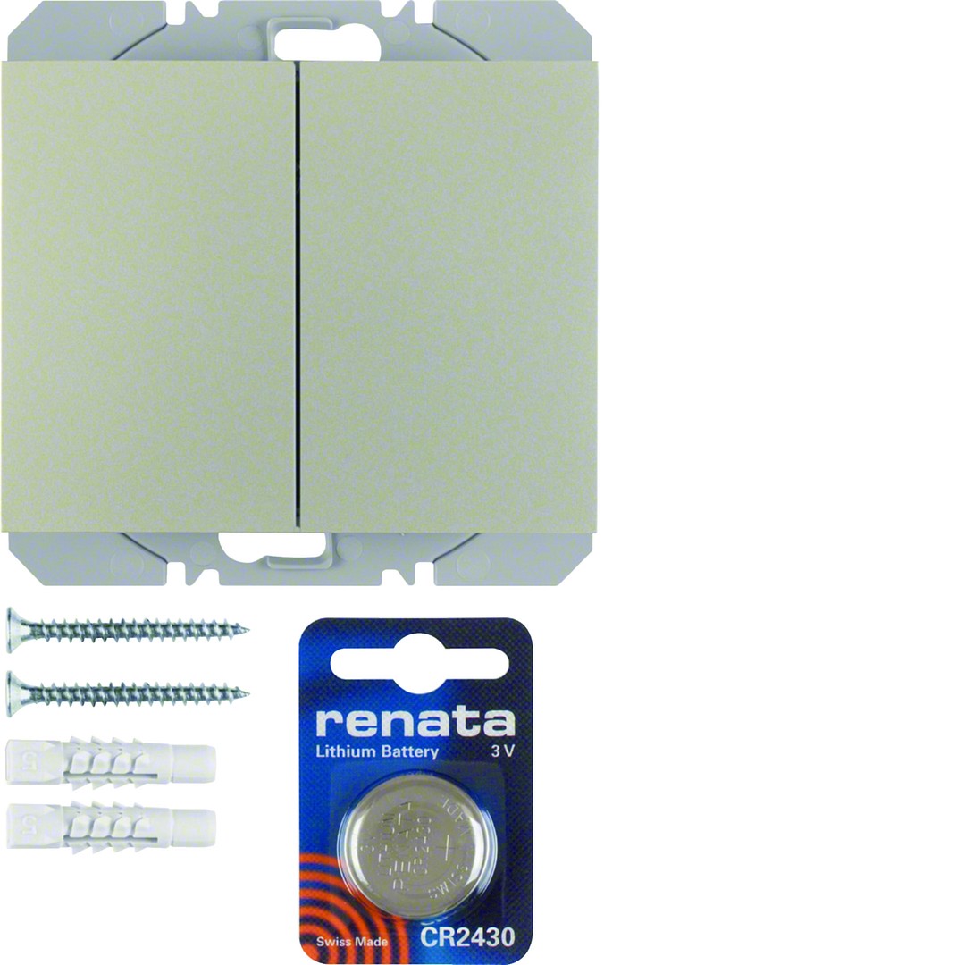 Radiopainike pinta-asennus 2-osainen quicklink K.5 ruostumaton teräs, maalattu
