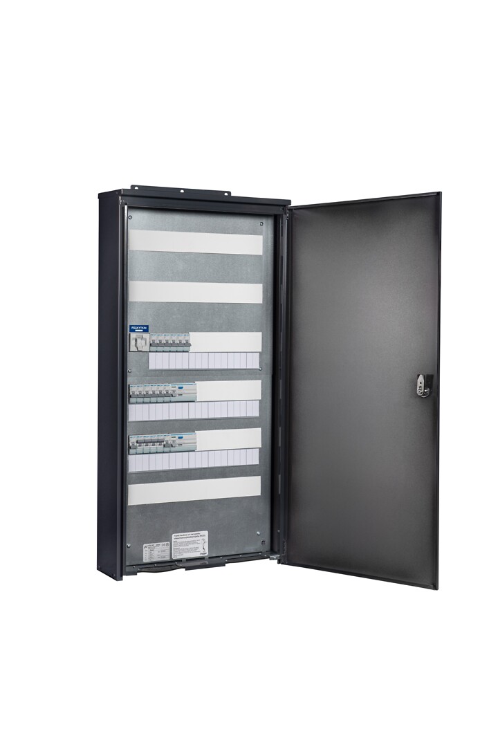 Ryhmäkeskus IP34 pinta In=50A, JSK 9xC10A+9xC16A, 2xVVSK