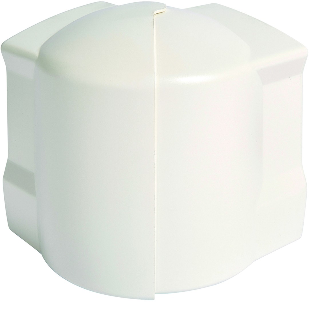 Ulkokulma GBD 54×105, liikenteenvalkoinen, PVC