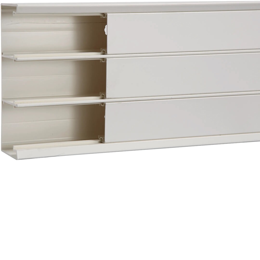 Johtokanava kannella GBD 56x162x2000, liikenteenvalkoinen, kova PVC