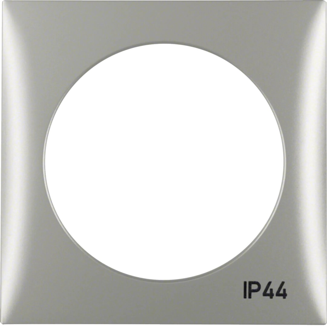 Peitelevy 1-osainen kannella IP44, Integro Flow, kromi matta, maalattu