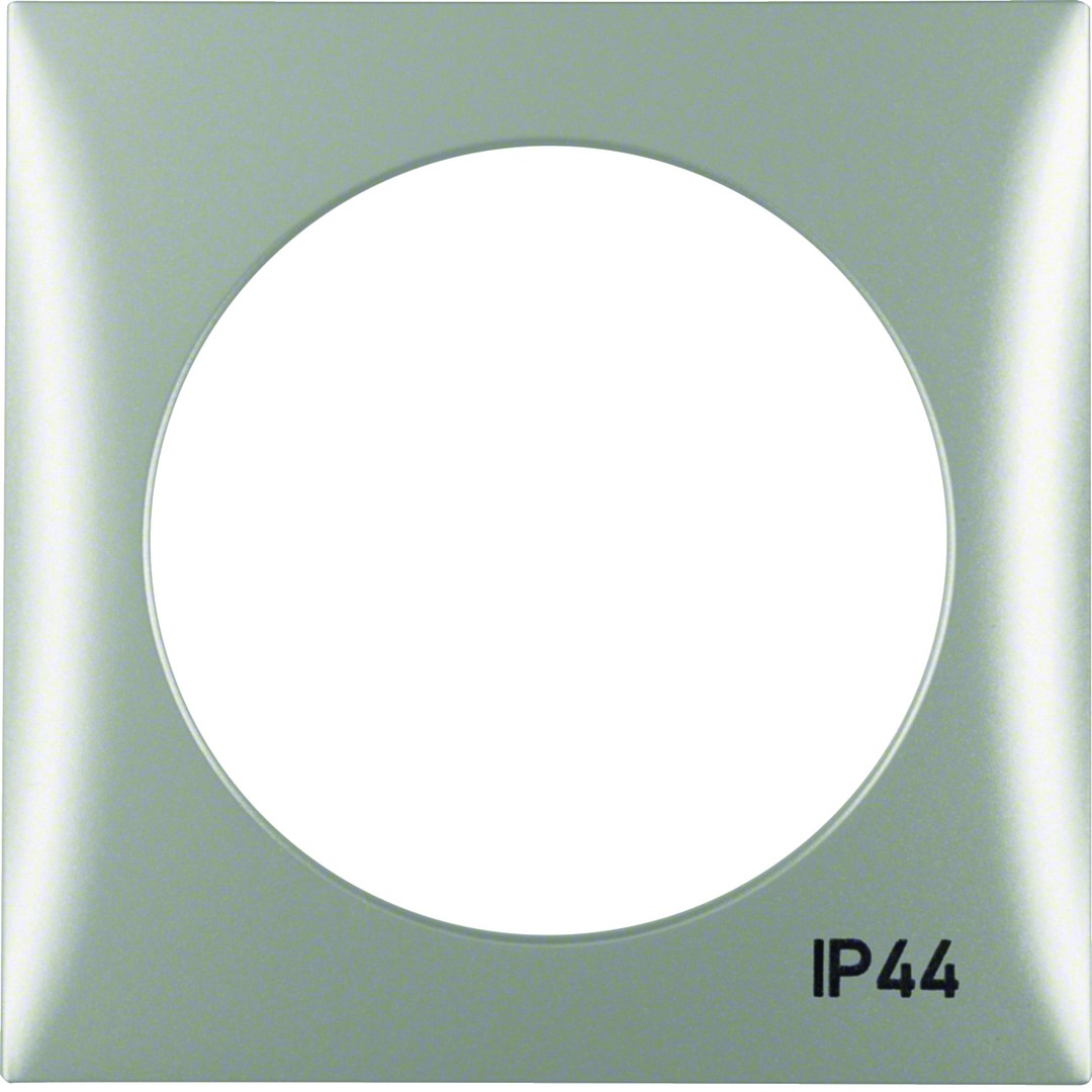 Peitelevy 1-osainen kannella IP44, Integro Flow, kromi matta, maalattu