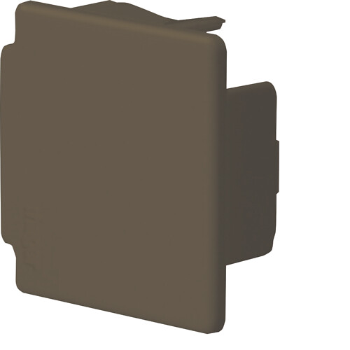 Päätykappale halogeeniton kanavalle LF 30x30mm ruskea