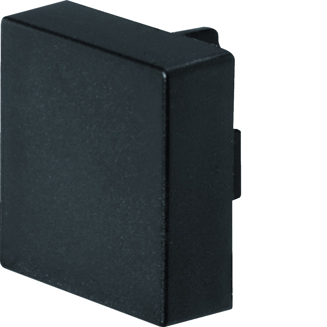 Päätykappale halogeeniton kanavalle LF 15x15mm, grafiitinmusta, 10 kpl