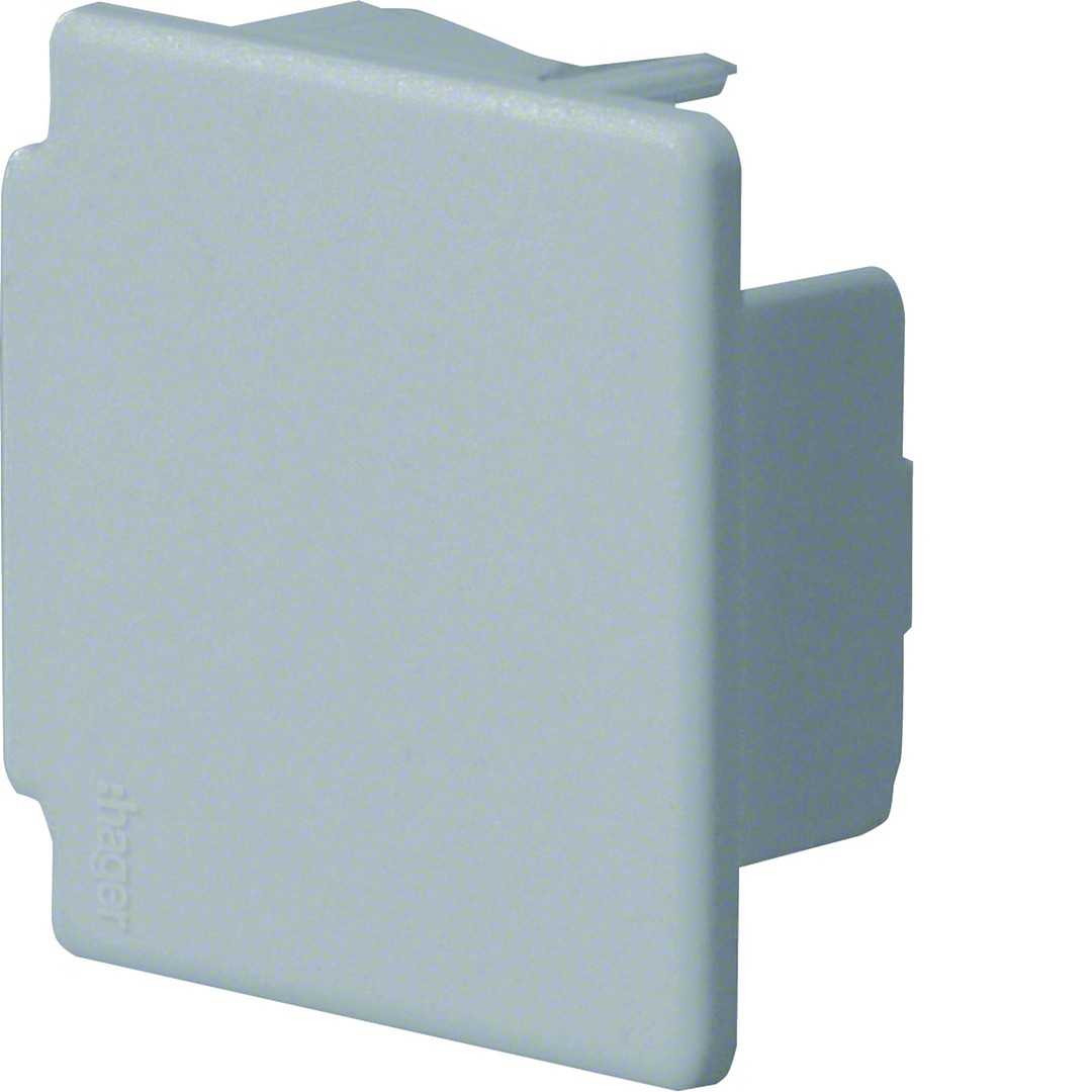 Päätykappale halogeeniton kanavalle LF 40x40mm kivenharmaa