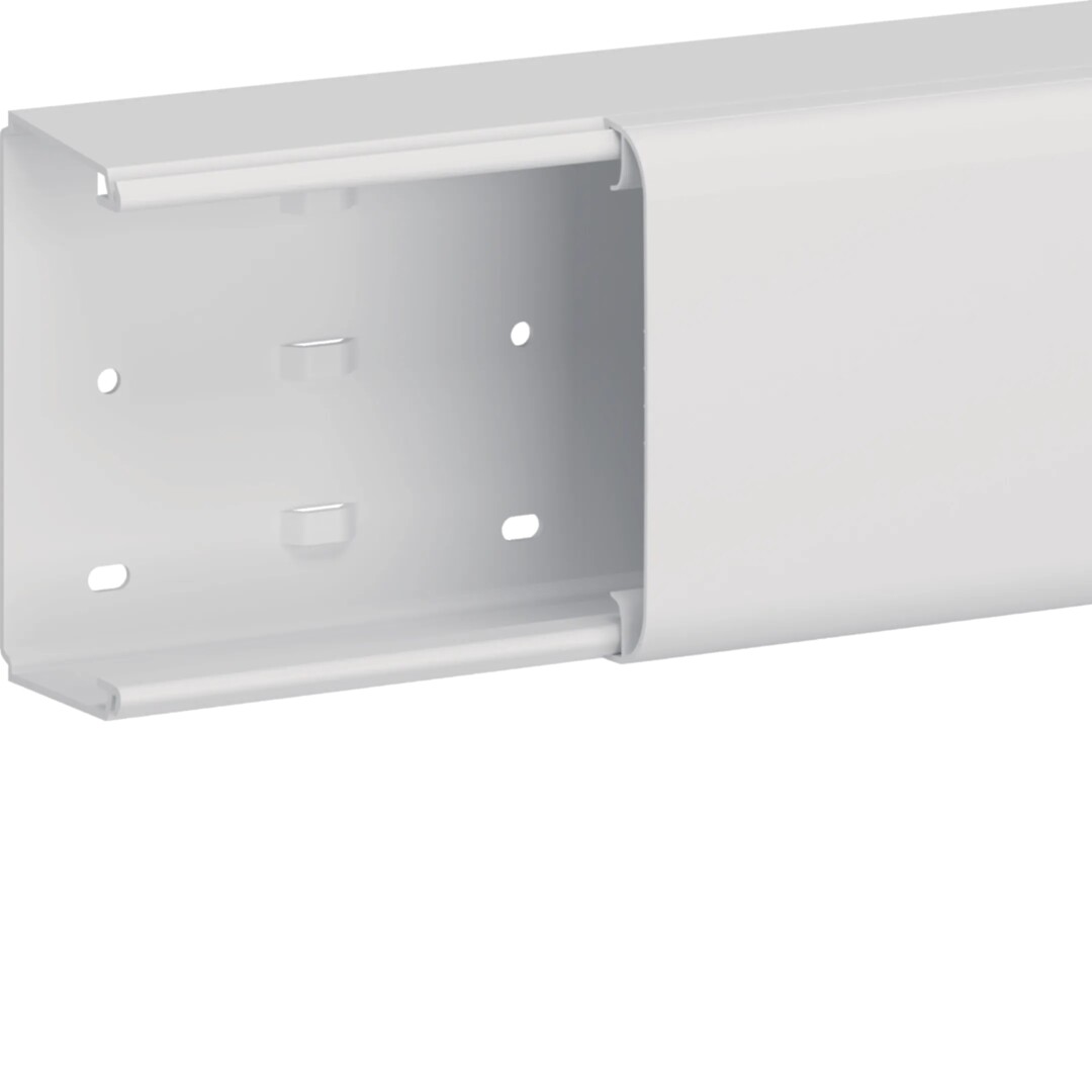 Asennuskanava CLM 75x125mm, PVC, puhtaanvalkoinen