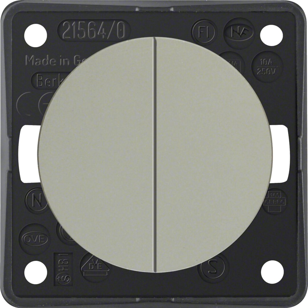 Kruunupainike 10A/250V, Integro Flow/Pure, kromi matta, maalattu
