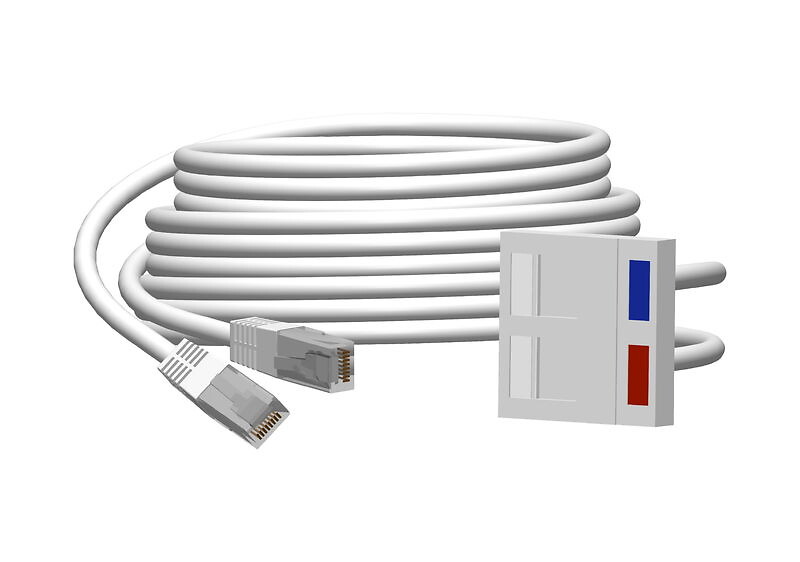 Johtosarja 2RJ45-7 pistorasiapylvääseen