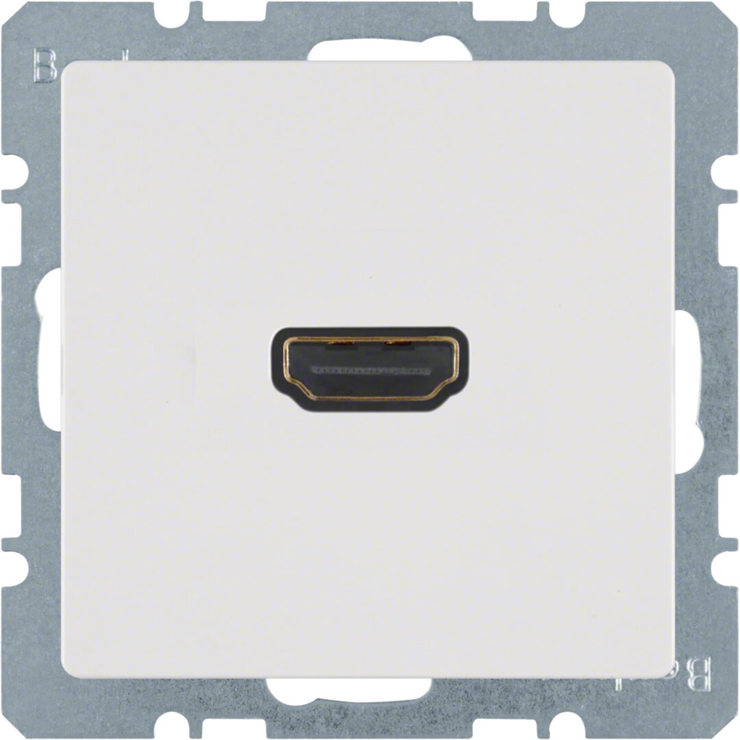 HDMI-pistorasia typeA v1.3, Q.x, puhtaanvalkoinen samettinen