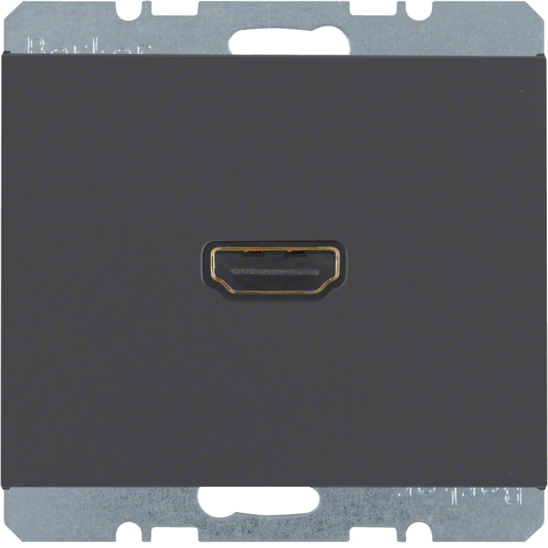 HDMI-pistorasia typeA v1.3, K.1, antrasitti matta