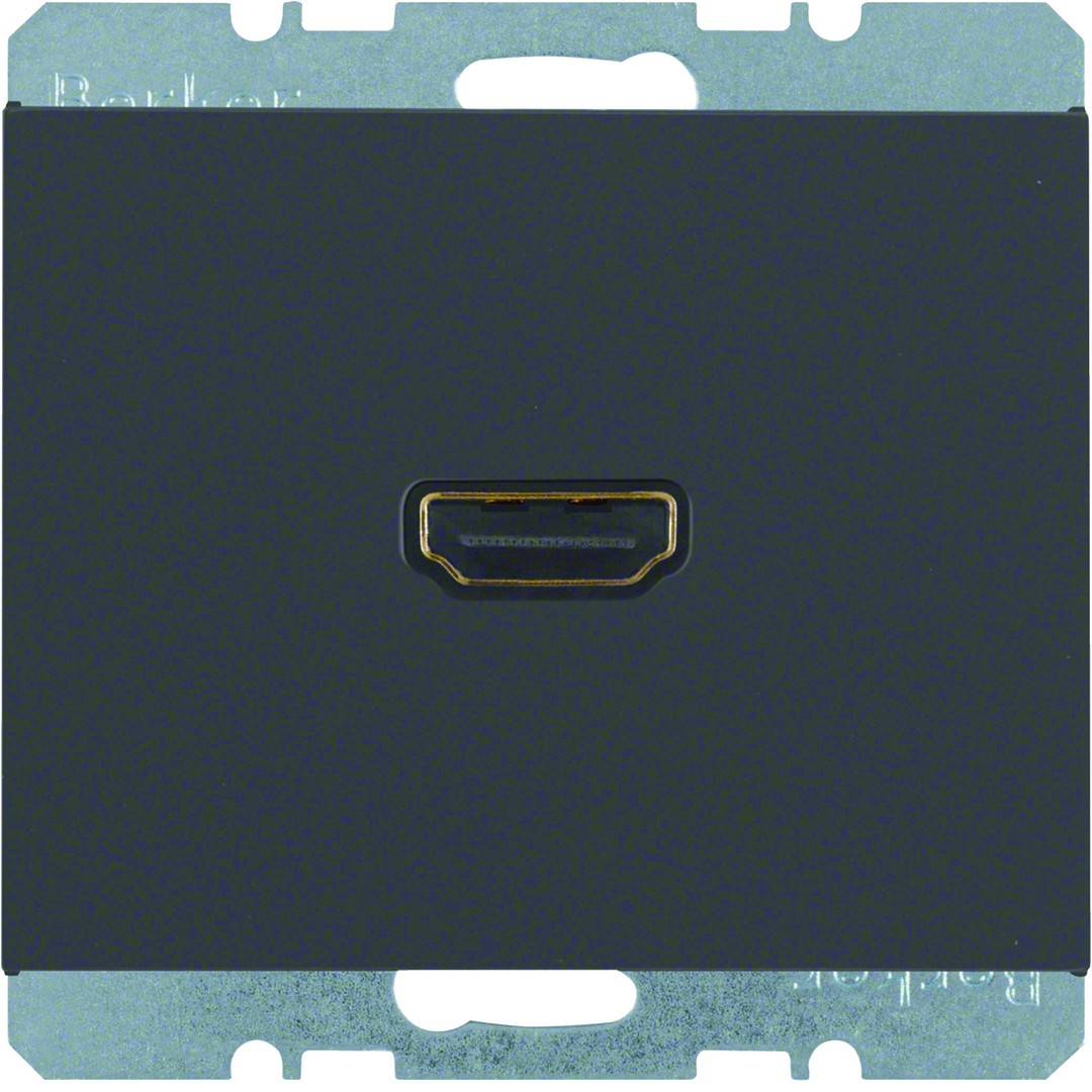 HDMI-pistorasia typeA v1.3, K.1, antrasitti matta