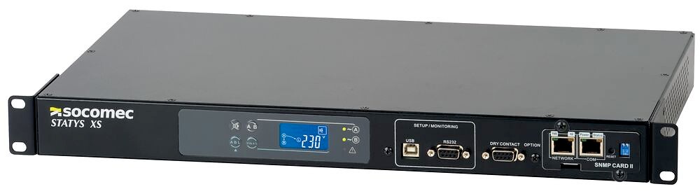 STATYS XS 16A 230V yksivaiheinen 2-nap katkaisu L+N 19" räkki