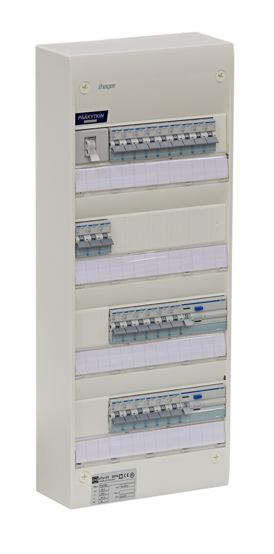 Ryhmäkeskus IP30 pinta In=35A, JSK 12xC10A+12xC16A, 2xVVSK