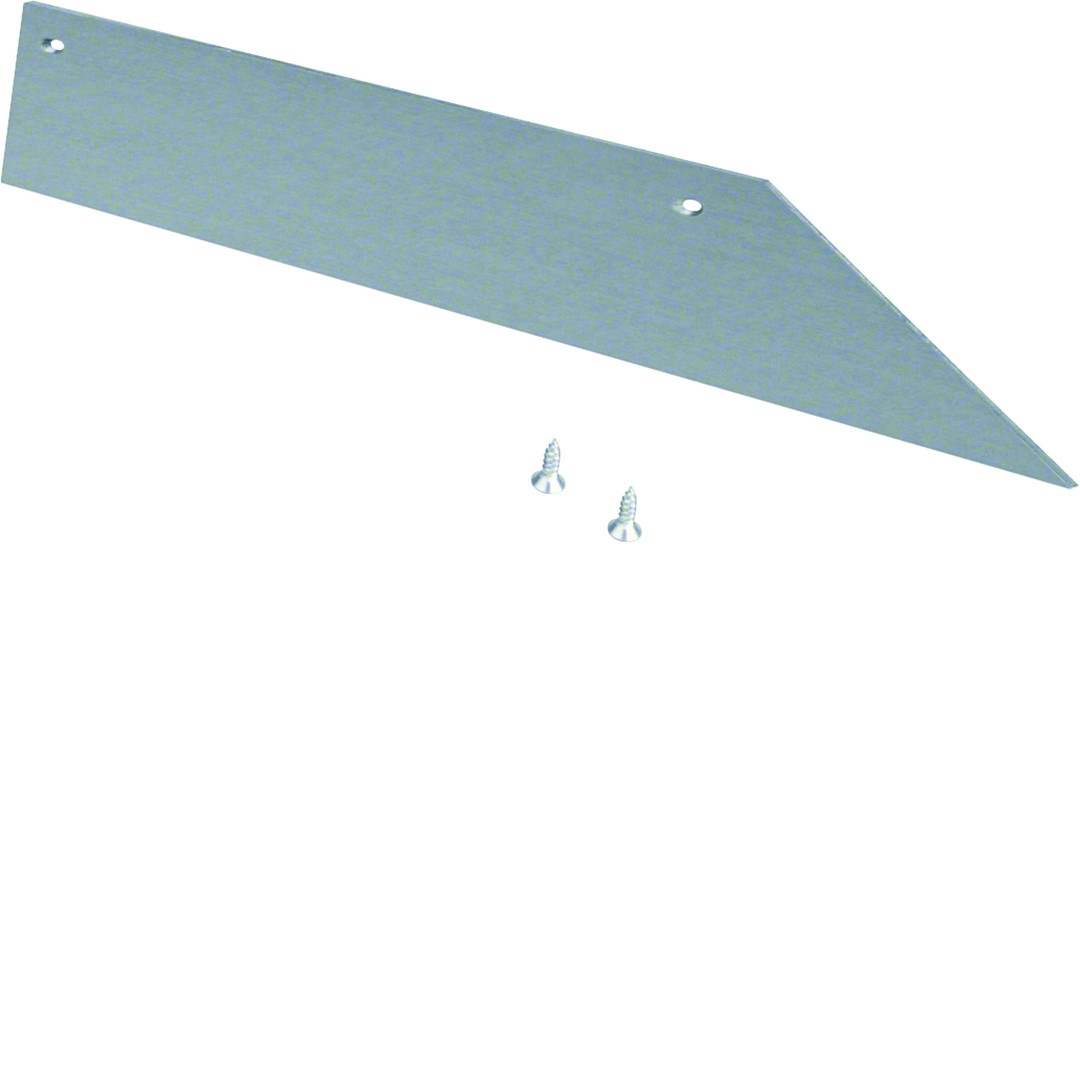 Päätykappale 1-puolinen teräs lattiakanavalle AK 150x40mm