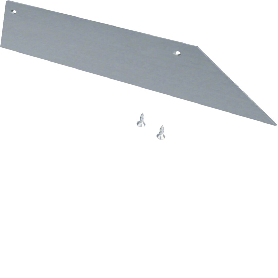 Päätykappale 1-puolinen teräs lattiakanavalle AK 150x40mm