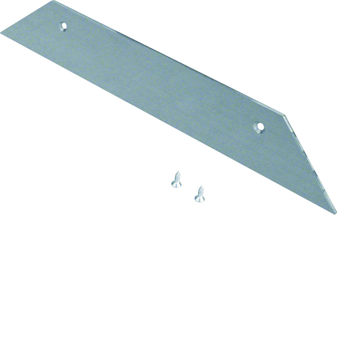 Päätykappale 2-puolinen teräs lattiakanavalle AK 150x40mm