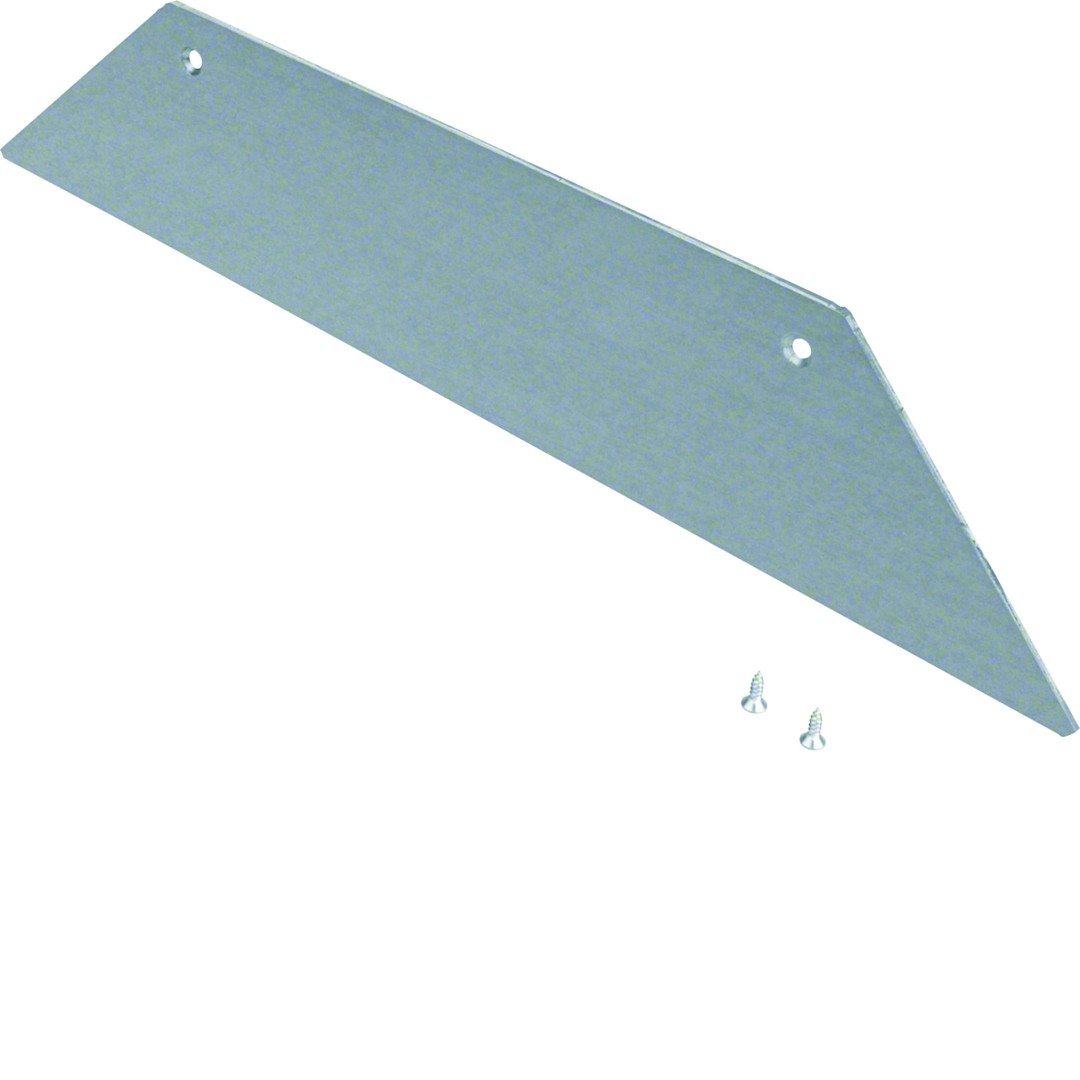 Päätykappale 2-puolinen teräs lattiakanavalle AK 200x70mm