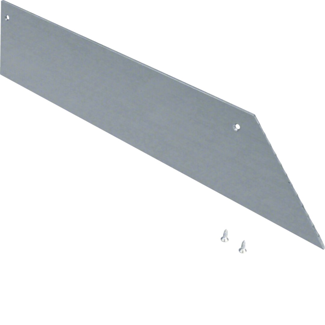 Päätykappale 1-puolinen teräs lattiakanavalle AK 250x70mm