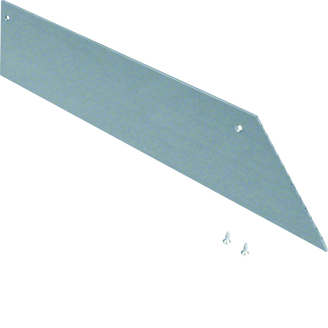 Päätykappale 1-puolinen teräs lattiakanavalle AK 250x70mm