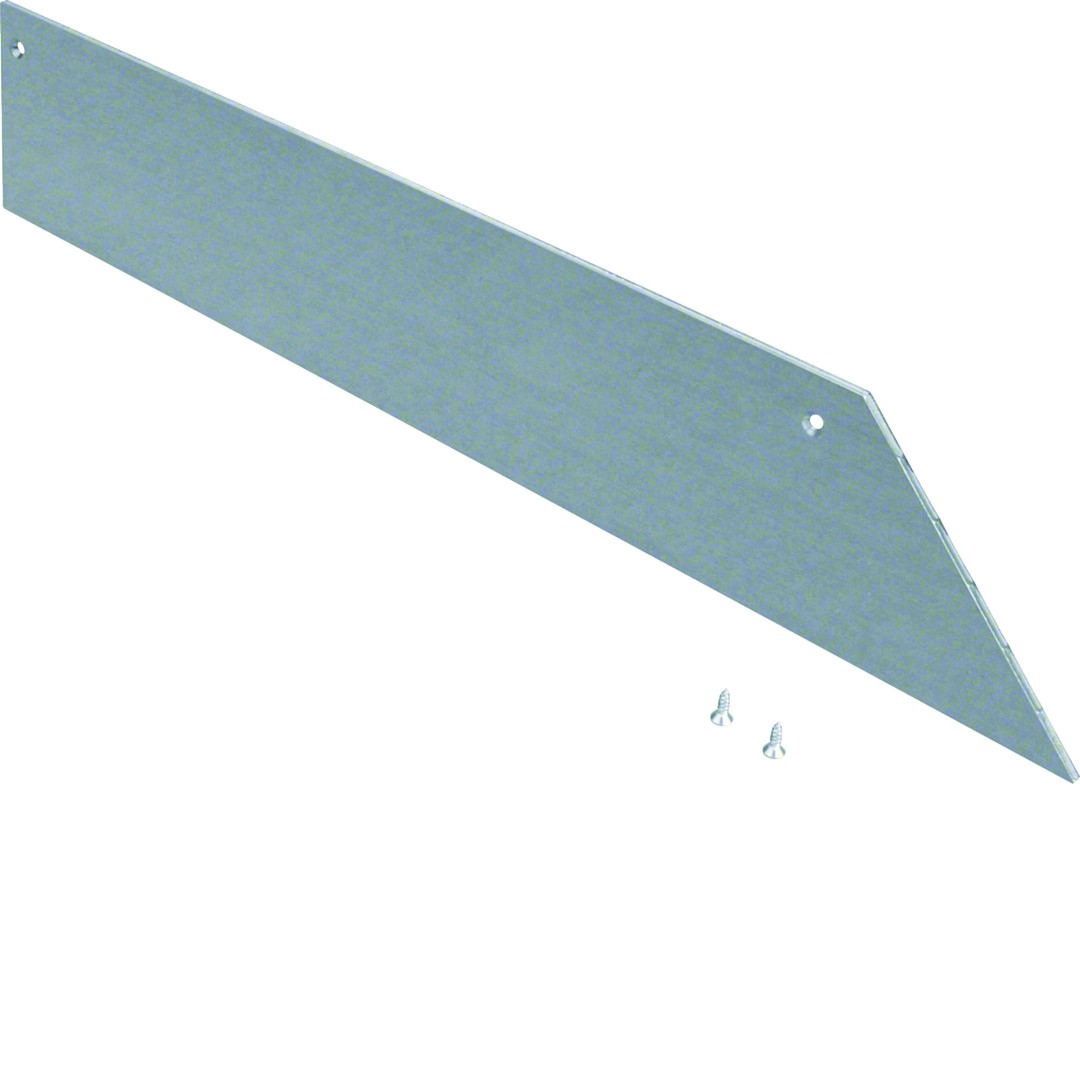 Päätykappale 1-puolinen teräs lattiakanavalle AK 300x70mm