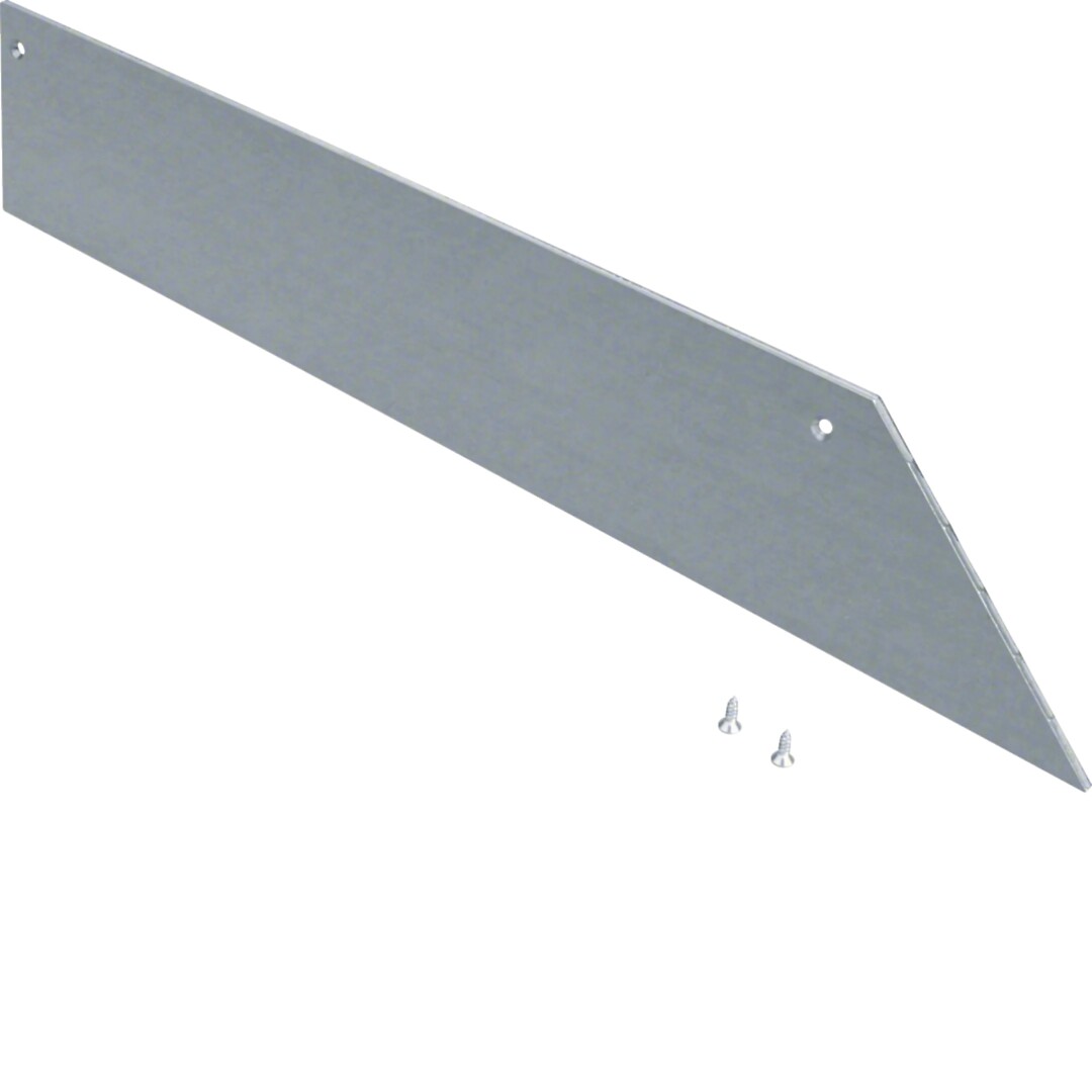 Päätykappale 1-puolinen teräs lattiakanavalle AK 300x70mm