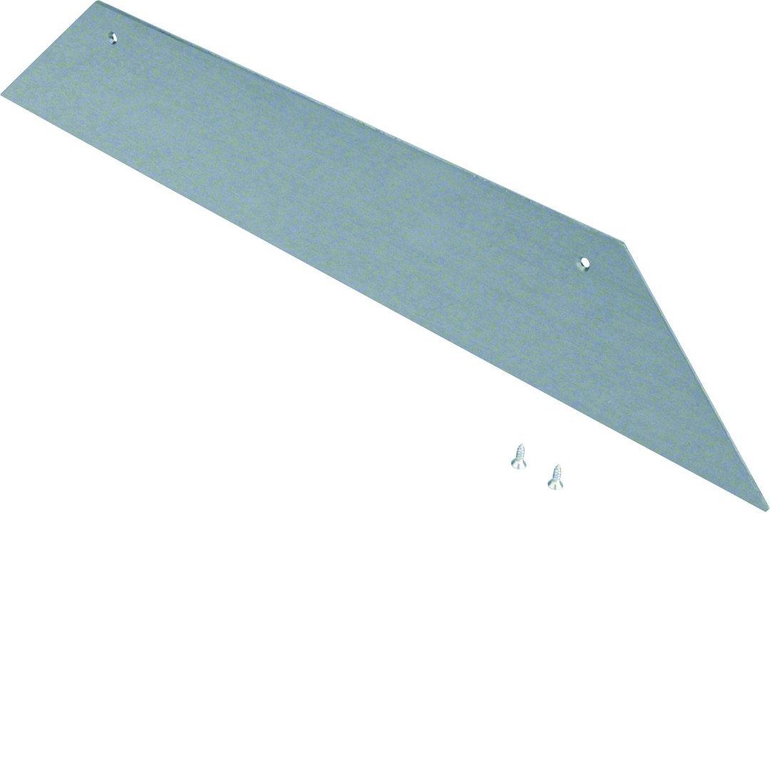 Päätykappale 2-puolinen teräs lattiakanavalle AK 300x70mm