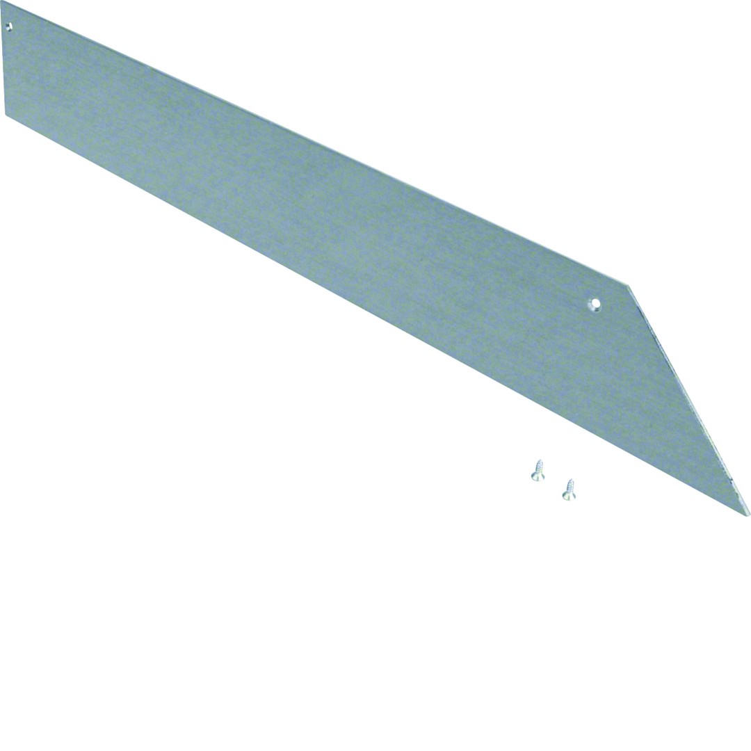 Päätykappale 1-puolinen teräs lattiakanavalle AK 400x70mm