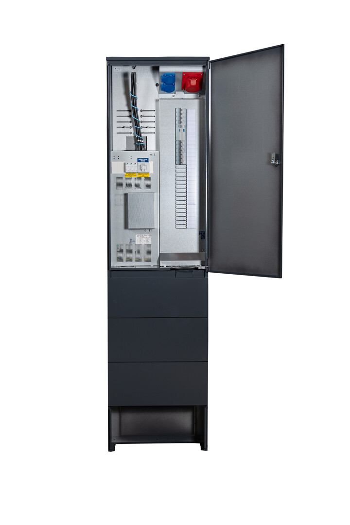 Mittauskeskus IP34 jalusta In=63A, 1T, JSK 3xC10A+3xC16A, 1xVVSK, PR, YJS