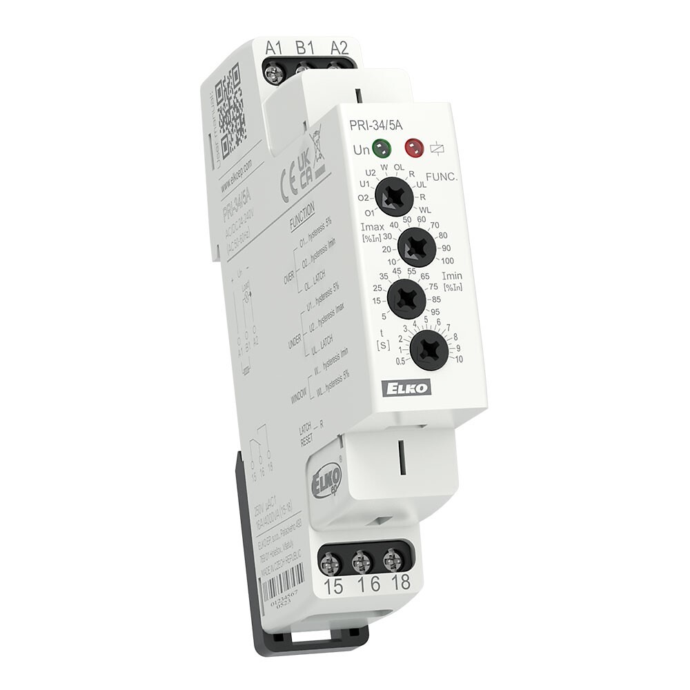 Virranvalvontarele PRI-34/5A, TRMS 1x vk 16A