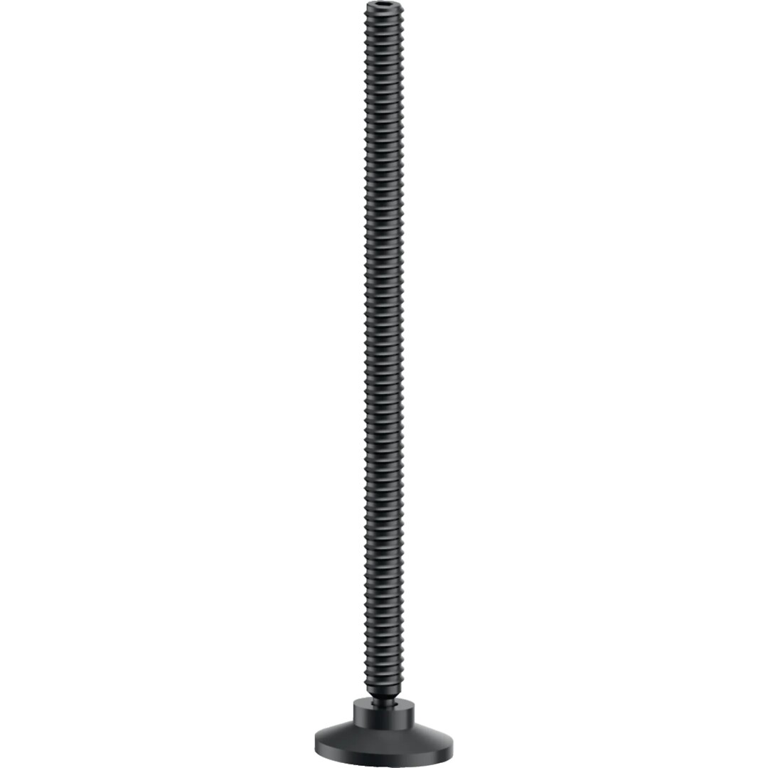 Korkeudensäätösarja M8x160mm, 100 kpl, ruuvi ja jalusta vaimennuksella BKB/BKG