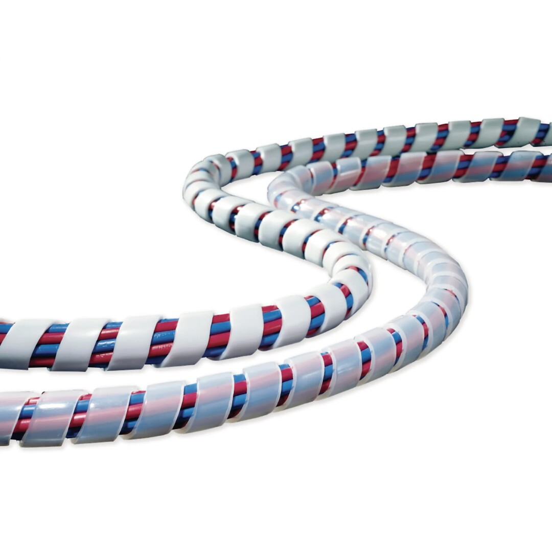 Sidontaspiraali Spirallite P4 halkaisija 12 mm, läpinäkyvä polyeteeni, 20m