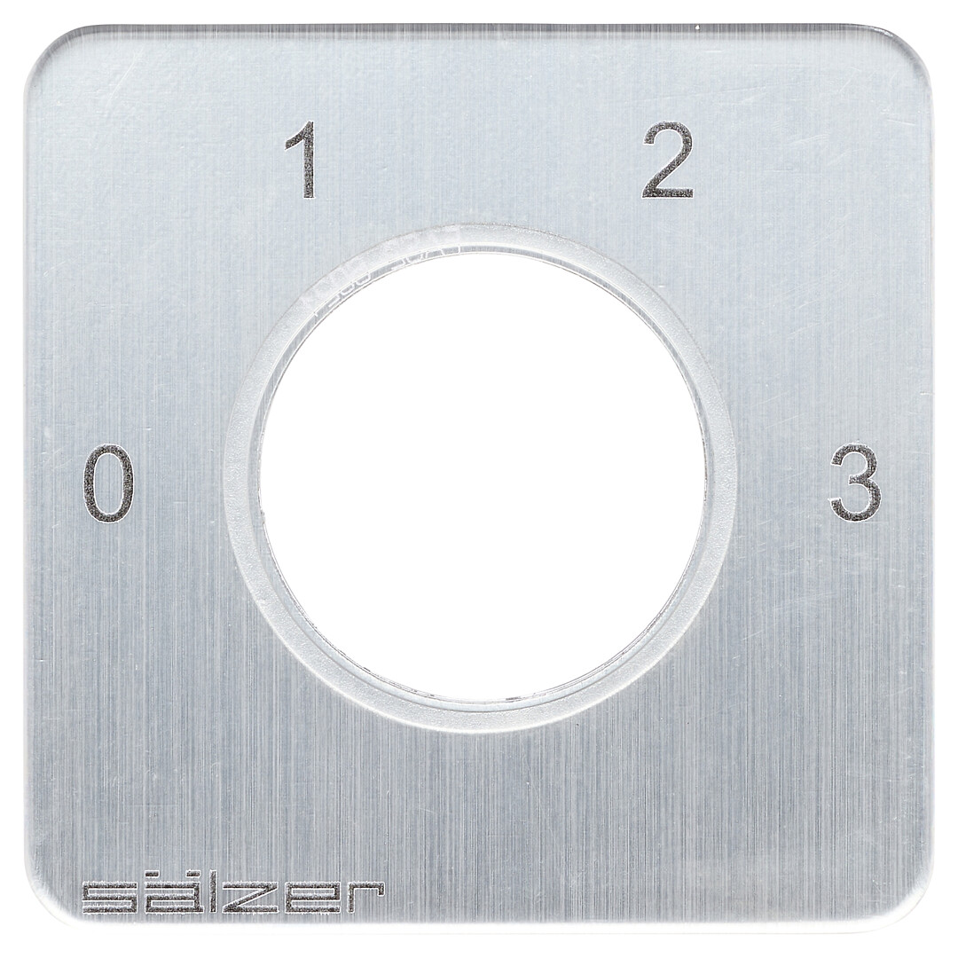 Pleksi etulevykiinnitys 48x48mm 0-1-2-3