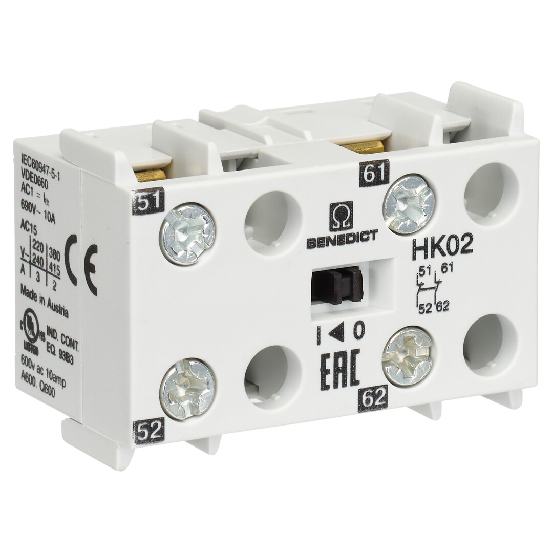 Apukosketinmoduuli apukontaktoreille 2a 3A AC15 10A AC1