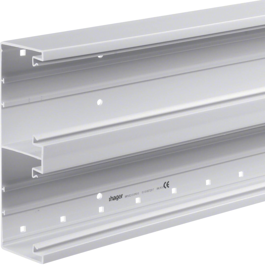 Johtokanavarunko BRP 65x210x2000, liikenteenvalkoinen, kova PVC