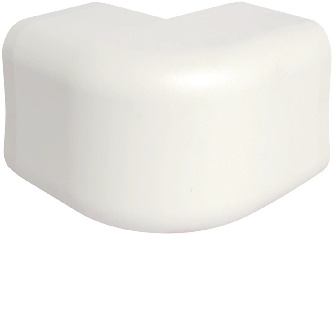 Ulkokulma PVC kanavalle CLMU 50x65mm, puhtaanvalkoinen