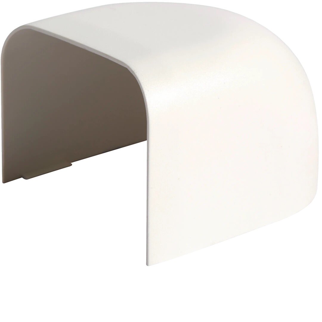 Päätykappale PVC kanavalle CLMU 50x65mm, puhtaanvalkoinen