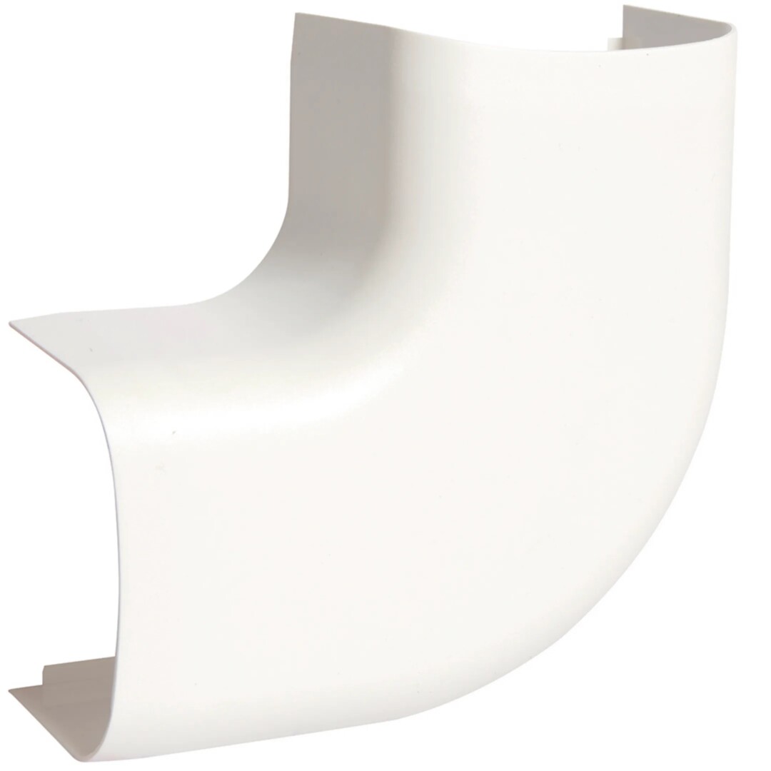 Tasokulma PVC kanavalle CLMU 50x65mm, puhtaanvalkoinen