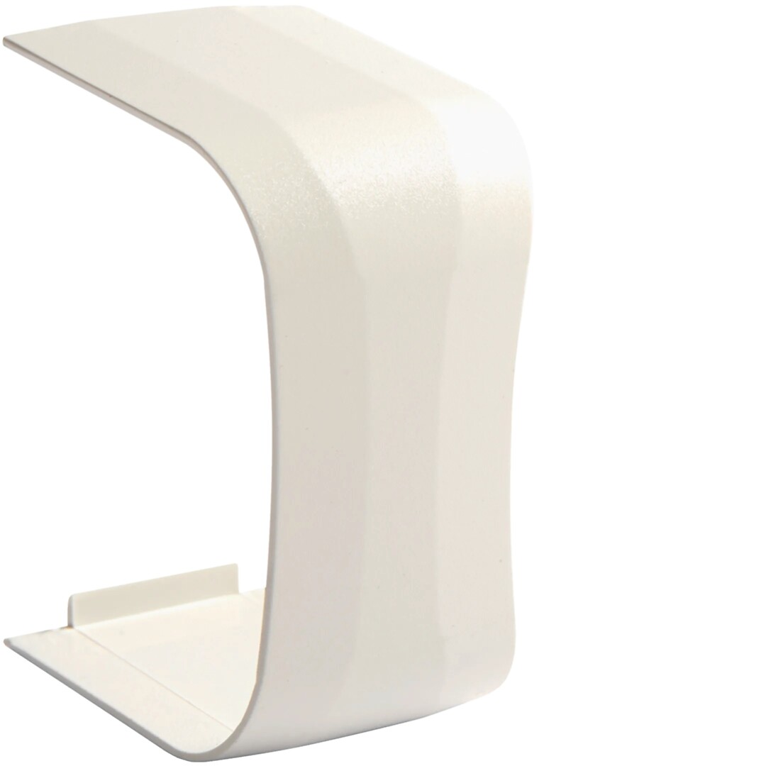 Saumapeitekappale PVC kanavalle CLMU 50x65mm, puhtaanvalkoinen