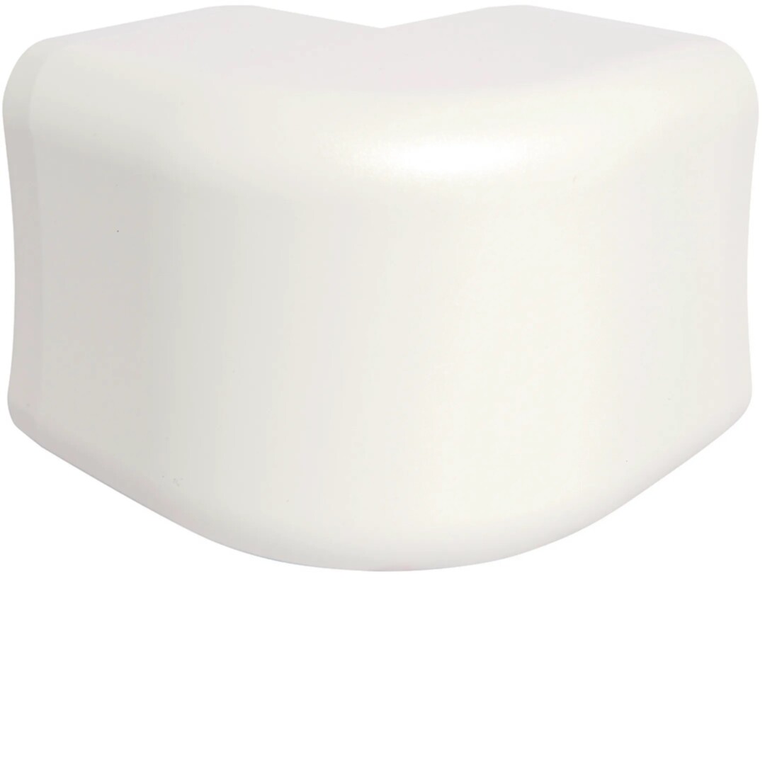 Ulkokulma PVC kanavalle CLMU 65x90mm, puhtaanvalkoinen