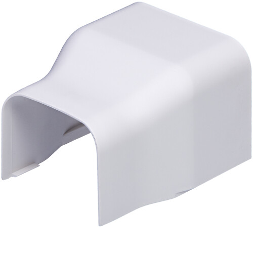 Kavennuskappale PVC kanavasta CLMU65090 kanavaan CLMU50065, puhtaanvalkoinen