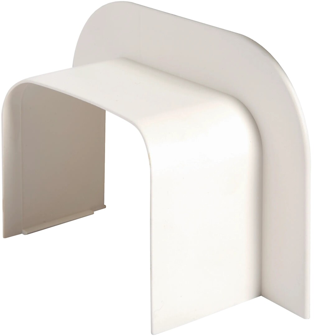 Läpivientikaulus PVC kanavalle CLMU 65x90mm, puhtaanvalkoinen