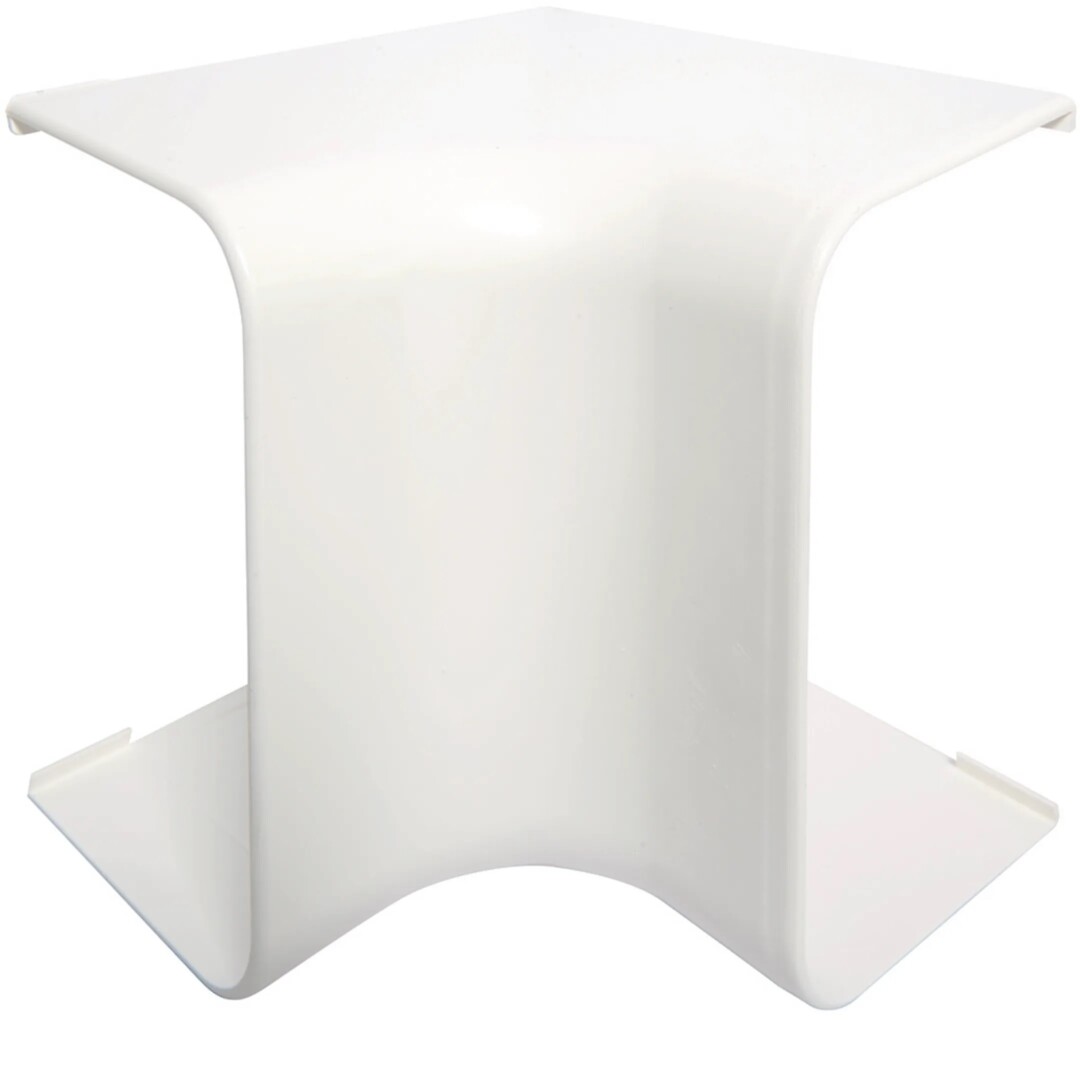 Sisäkulma PVC kanavalle CLM 75x125mm, puhtaanvalkoinen