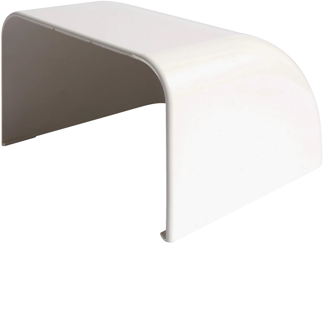 Päätykappale PVC kanavalle CLM 75x125mm, puhtaanvalkoinen