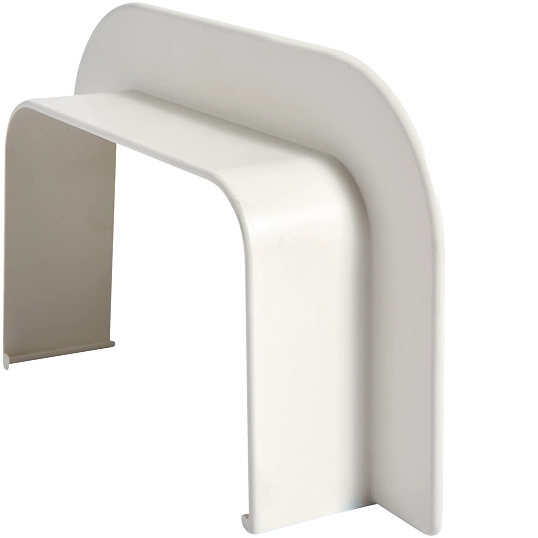 Läpivientikaulus PVC kanavalle CLM 75x125mm, puhtaanvalkoinen