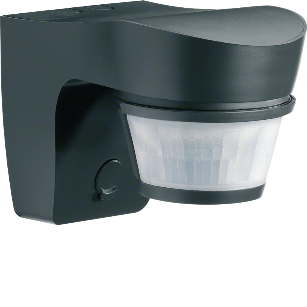 Liiketunnistin 140° 10A relekärjellä IP55, pinta-asennus, antrasiitti