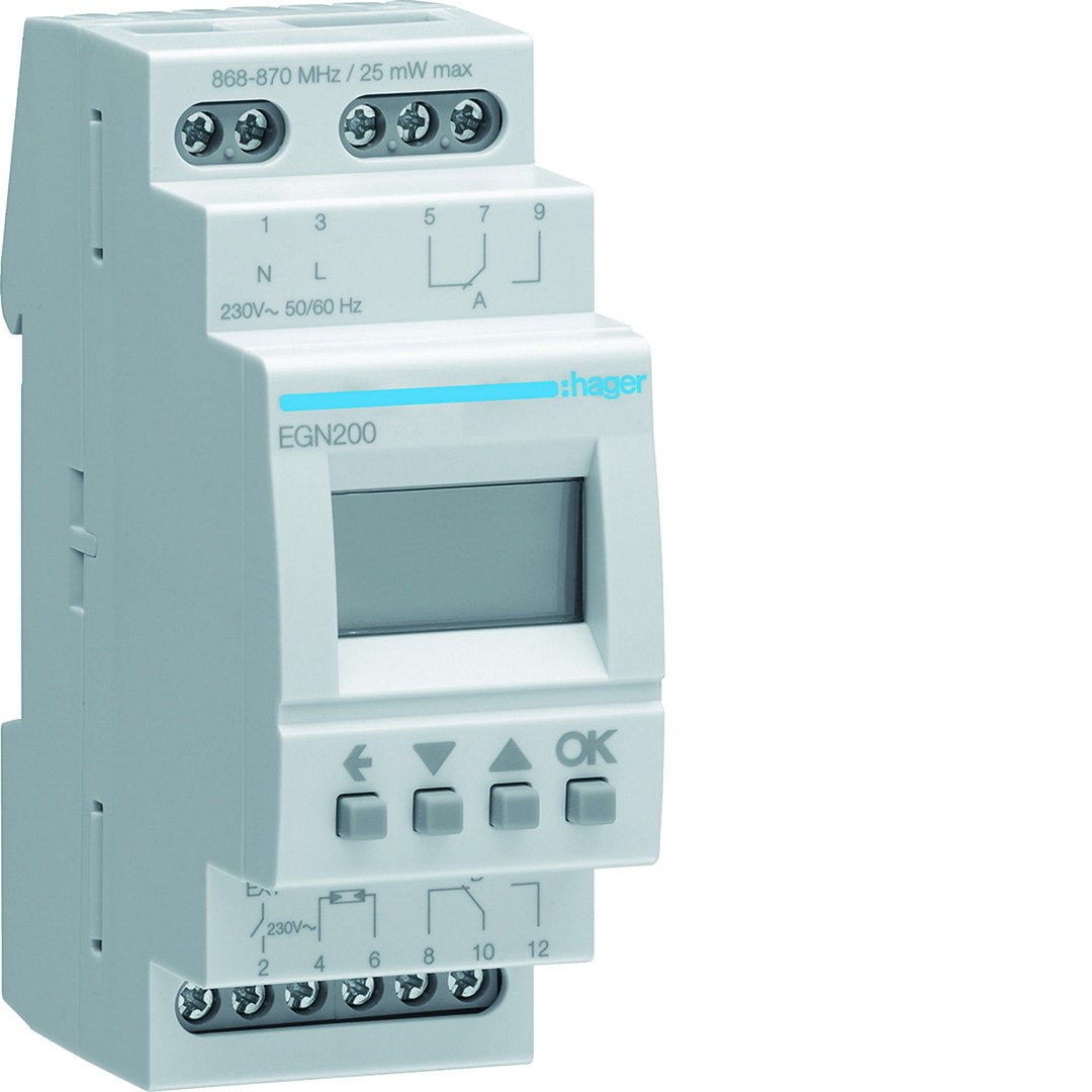 Monitoimikellokytkin 2-kanavainen LCD-näytöllä ja Bluetooth-toiminnolla