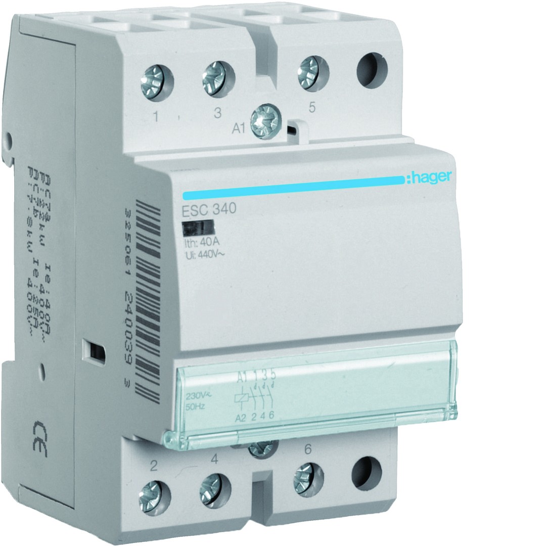 Kontaktori 3s 40A kela 230VAC, 3 moduulia