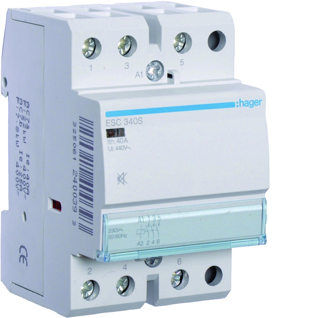 Kontaktori hurinaton 3s 40A kela 230VAC, 3 moduulia
